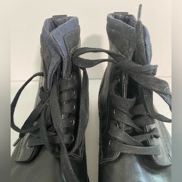 ALDO Men’s Black Leather Lace-Up Boots - Size 10 - Picture 3 of 11